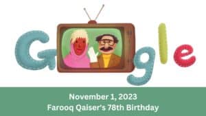 Google Doodle Farooq Qaiser